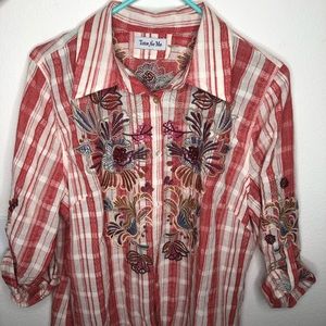 Vintage Funky Button down top is